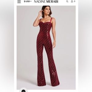HAILEY RED JUMPSUIT